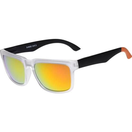 Sports KEN BLOCK Sunglasses Men Square Frame Classic Designer Reflective Mirror Sun Glasses Male Women Square Driving Eyewear Uv
