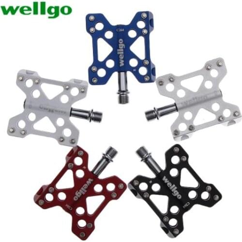Wellgo C264 Ultralight Hight Quality Aluminum MTB Road Bike Pedals 275g/Pair Bicicleta Parts