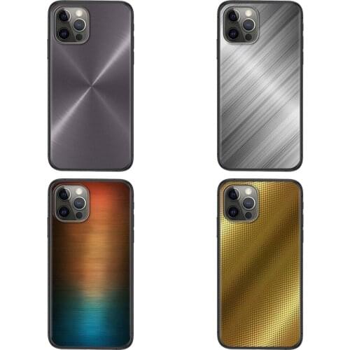 Dark Brushed Metal Texture Black Prime Fashion Cell Cover 3D For Xioami Redmi Note 10 Pro 5G 9 9S 9T Max 8 7 6 5 4 Pro Max