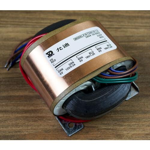 230V 50W R-Core Shielded Transformer 18V+18V +12V for Audio Amplifier Preamps AMP DAC