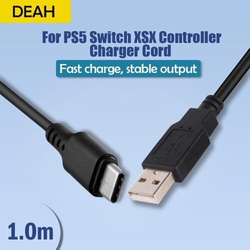USB Charging Cable Type C For SONY PS5 Playstation 5 Wireless Controller For Nintendo Switch Lite XSX Joystick Game Accessories