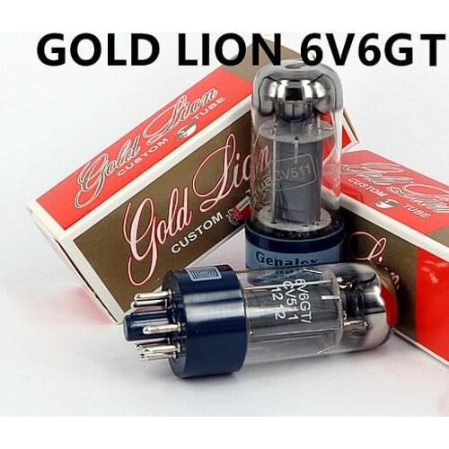 GOLD LION 6V6GT 6V6 Vacuum Tube Replace 6P6P 6V6GT 6F6 Factory Test And Match