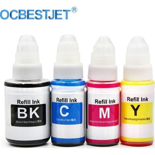 Refill Dye Ink For Canon GI-490 GI-790 GI-890 For Pixma G1000 G1100 G1400 G2000 G2100 G2400 G3000 G3400 G4000 inkjet printer