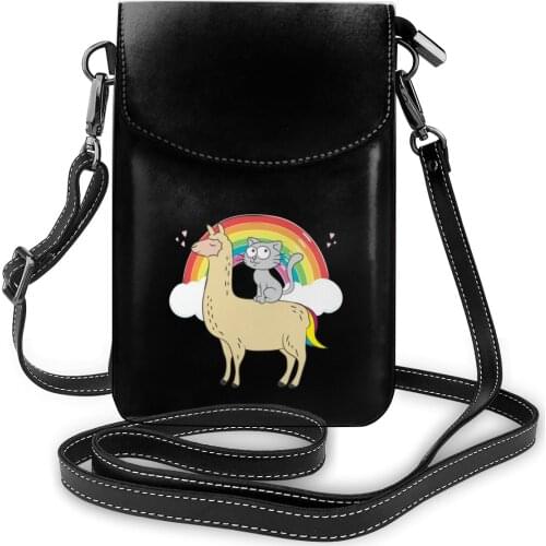 Llama Shoulder Bag Reusable Leather Shopping Women Bags Female Bulk Purse