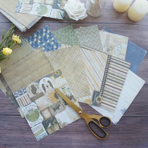 24 sheets DIY 15.2*15.2cm today on history theme craft paper as scrapbooking creative paper DIY handmade gift use
