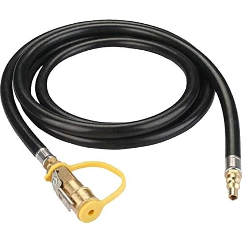 Propane Tank Hose Adapter(1/4 inch) Connects Propane Tank Connector Appliances to a Refillable Bulk Propane Cylinder-12Ft Long