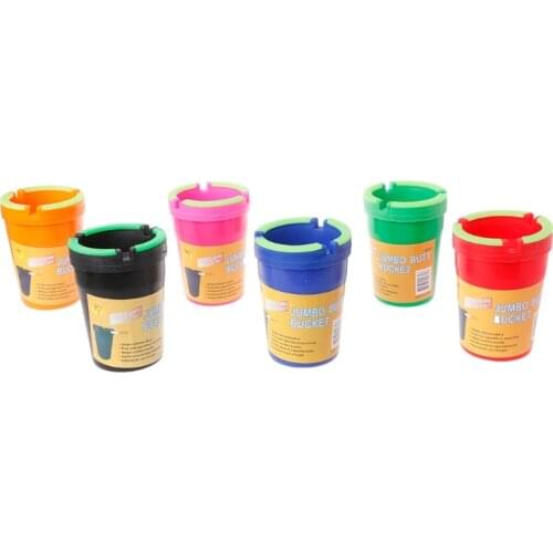 Fluorescent Car Ashtray Shatterproof Portable Cigar Case Office Easy Clean