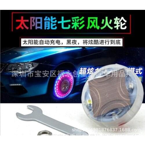 Car tires and motorcycle lights, solar led valve lights, wheel decoration lights, colorful hot wheels