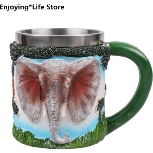 Coffee Mug Resin Skull Skull Elephant Beer Mug Stainless Steel Mug Coffee Cup Travel The Nightmare Befor Halloween