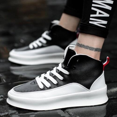 Autumn Men sneakers Casual shoes Hard-Wearing high-top Shoes Men casual shoes Lace-up Trend Men Flats Shoes Breathable K6-62