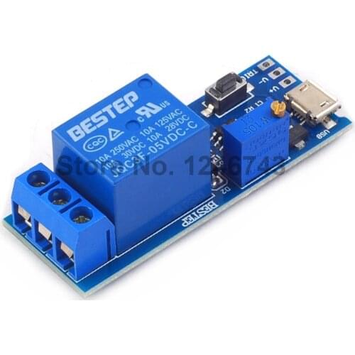 1PCS 5V-30V Wide Voltage Trigger Delay Relay Module Delay Conduction Switch Timer Module