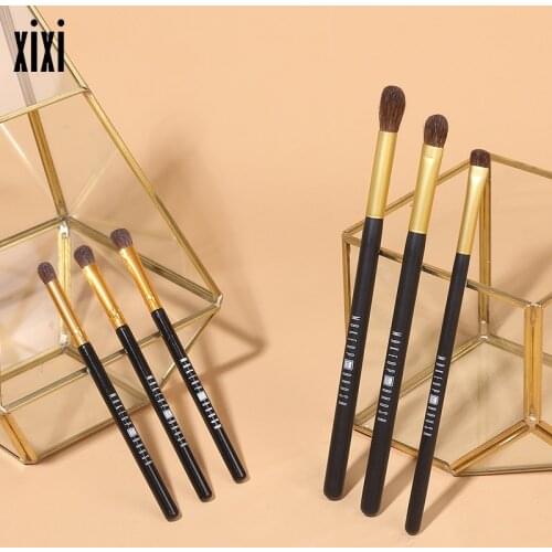 Xixi Eyeshadow Makeup Brush Set 3-piece Set Beauty Tool Professional Soft Natural Hair Eye Shadow Concealer Makeup Brushes