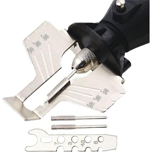 Guide Drill Rotary Adapter Garden Tool Sharpening Attachment Chain Saw Tooth Grinding Tools Electric Grinder Accessories