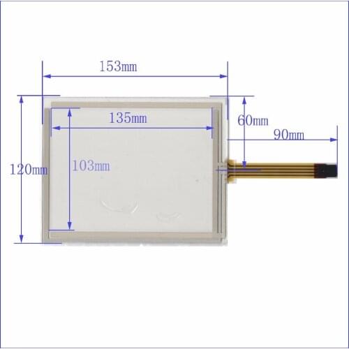 Original new TR4-064F universal touch handwriting external screen 6.4''inch four-wire IPC touch 153mm * 120mm