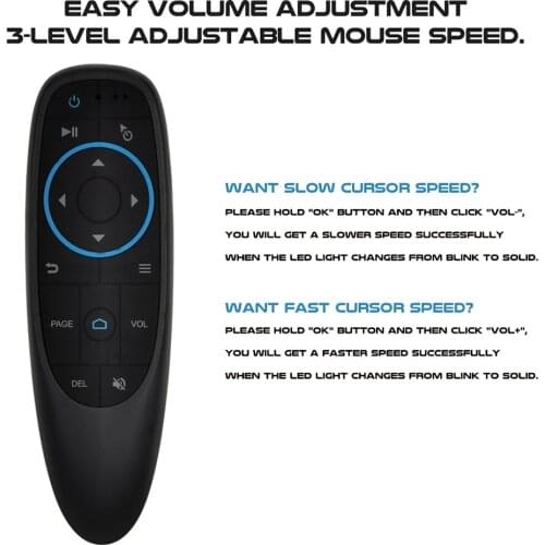 Practical Desktop PC Computer Care Products Supplies 5.0 Air Mouse 6-Axis Gyroscope 17 Keys Smart Remote Controller