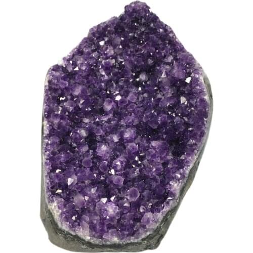Natural Amethyst Druzy Agate Voog Quartz Crystal Cluster Healing Stones Specimen Home Crafts Decoration Gift Geode