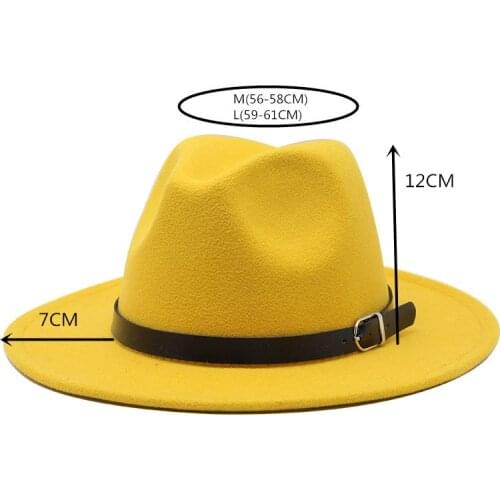 Yellow Fedora Hat Wide Brim Hat Panama Felt Hat Mens Jazz Hat Church Hat British Ladies Fedora Hat Mens Hat панама
