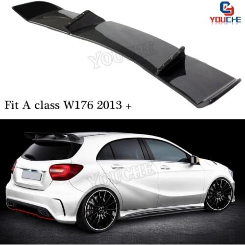 W176 R Style Carbon Fiber Roof Spoiler for Mercedes W176 A Class 5-door Hatchback 2013 - 2018 A180 A200 A45 AMG Rear Spoiler