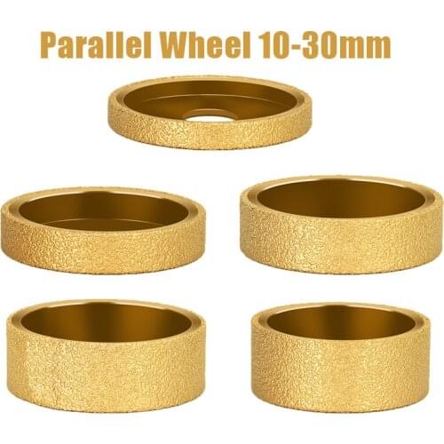 20mm Bore 3inch 75mm Dry Vacuum Brazed Diamond Grinding Parallel Wheel Demi-bullnose Edge Marble Edging Profile Grinding Disc