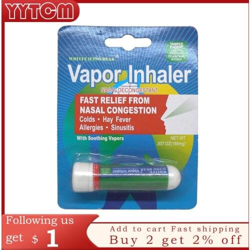 Thailand Mint Cylinder Nasal Inhaler Refresh Brain Anti Fatigue Cure Stuffy Nose Rhinitis Nasal Aspirator healthcare health