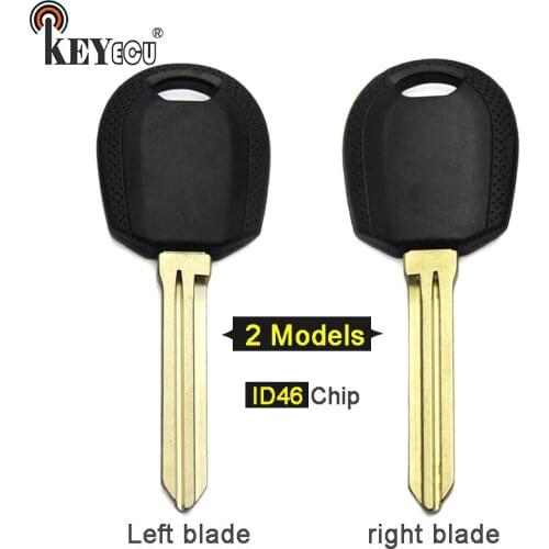 KEYECU PCF7936 ID46 Chip Replacement Transponder Key Fob for Kia Morning Picanto Sportage Sorento Left / Right Blade