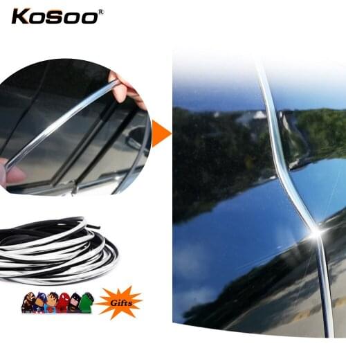 KOSOO Auto Car Door Edge Scratch Crash Strip Protection Stickers Doors Moldings Side Scratches Protector Cars Styling