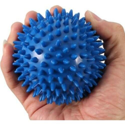1Pcs 9cm Durable PVC Spiky Massage Ball Trigger Point Sport Fitness Hand Foot Pain Relief Plantar Fasciitis Reliever Hedgehog