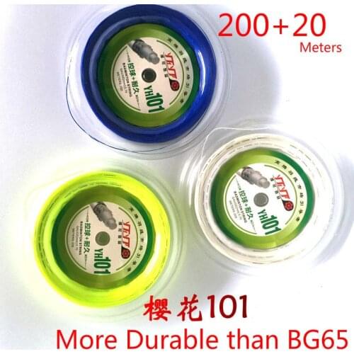 220m Longthen More Durable than BG65 Professional Badminton String YH101 Control Endurance 0.7mm Racquet Net H Quality L2101SPC