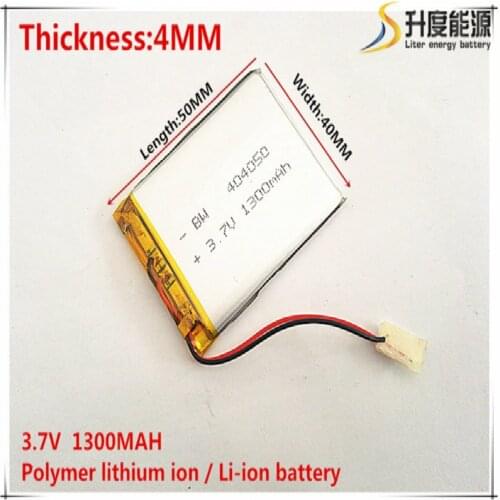 3.7V 1300mAh 404050 Lithium Polymer Li-Po li ion Rechargeable Battery cells For Mp3 MP4 MP5 GPS mobile bluetooth