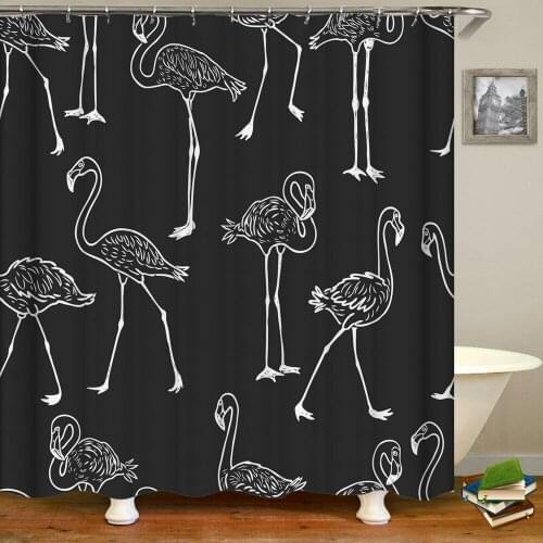 3d Flowers Shower Curtains Bath Curtain Waterproof Bathroom Decoration Washable Printing Bathing Curtains 180*200cm Screens