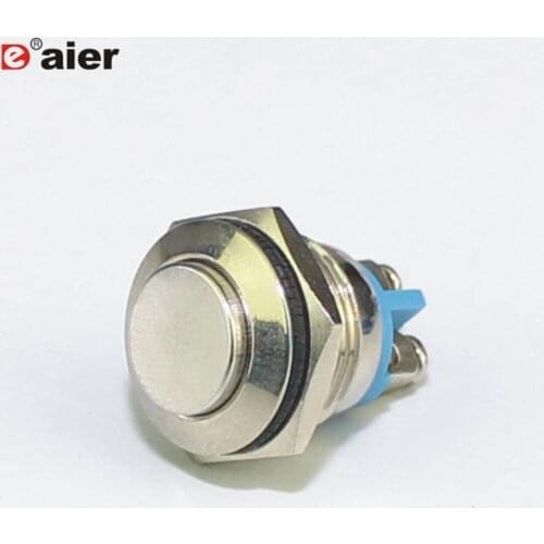 40PCS GQ-16H 16mm high round screw terminals push button reset switch