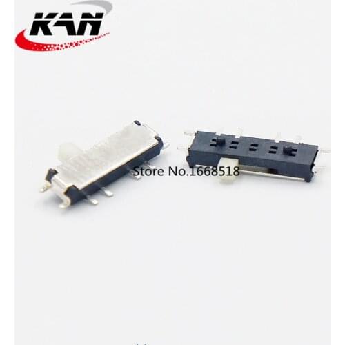 50PCS MSK-13C01 MINI slide switch 1P3T SMT SMD 8 pin mini toggle switches micro slide switches with fixed pin MSK-02