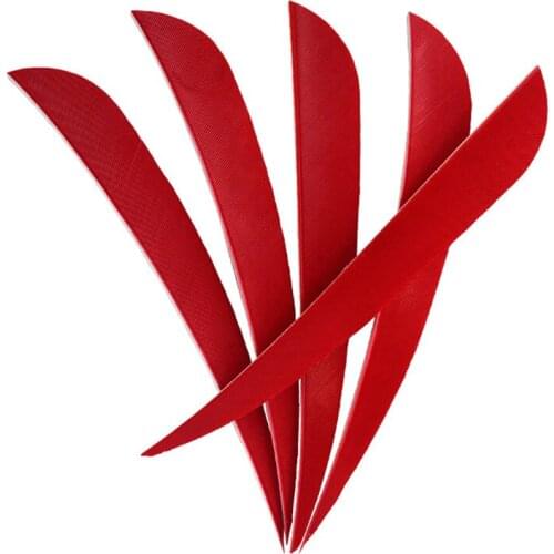 50pcs Turkey Arrow Feather 3" Inch Water Drop Right Wing Fletchings for Hunting and Shooting Arrow Accessories Fletches