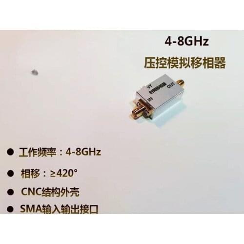 4-8GHz Analog Phase Shifter 420deg Phase Shift Voltage Control Adjustable Phase Shifter Phased Array