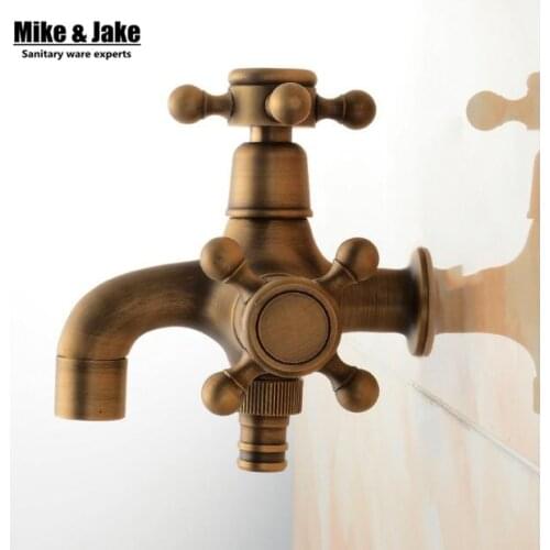 Free shipping washing machine tap single cold wall tap little faucet moppool tap with two function garden faucet