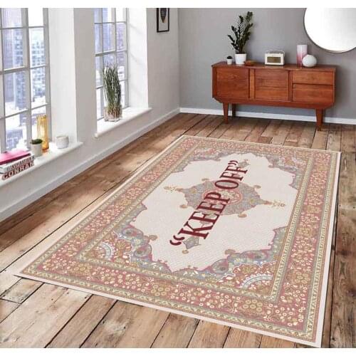KEEP OFF 93 Classic Patterned Carpet , Fan Carpet Non Slip Floor Carpet,Teens Carpet,Area Rug