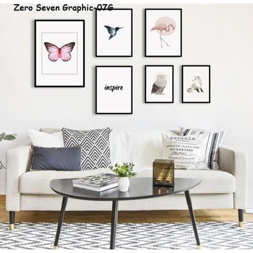 Modern Nordic Animal Butterfly Hummingbird Owl Canvas Painting Poster And Print Art Pictures Wall Living Room Bedroom Home Decor