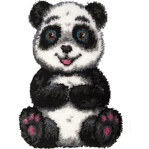 DIY Rugs Panda Latch hook rug kits With Pre-printed Pattern Carpet embroidery Crafts for adults Home Decoration 24"x39"
