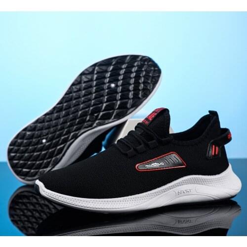Mens Shoes New Lace-up Mesh White Sports Shoes Mens Fashion Casual Flat Shoes Driving Shoes Outdoor Work Shoes Tenis Masculino