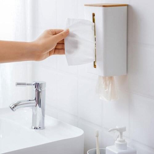 Wall Mounted Creative Tissue Box Holder Wall Mounted Napkin Paper Boxes Paper Towel Dispenser for Home Kitchen Living Room