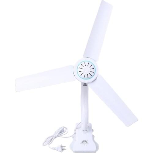 220V 19.69inch Mute Electric Clip on Fan Table Desk Fan for Office Bedroom Bed Dining Room Dormitory not support AC 110V