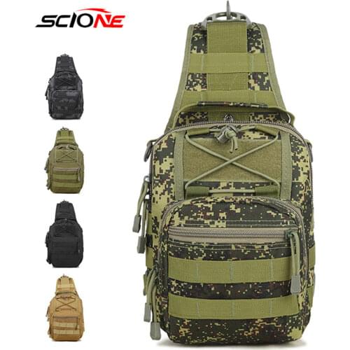 New Nylon Mens Fishing Shoulder Bag Outdoor Mountaineering Fashion Multifunctional Casual Crossbody Chest Bag X308G