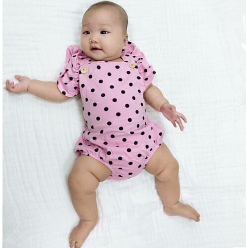 Seartist 2021 New Newborn Baby Girl Clothes Cotton Summer Ruffle Sleeve One-Piece Overalls Bodysuit Jumpsuit for Girls Bebes 48