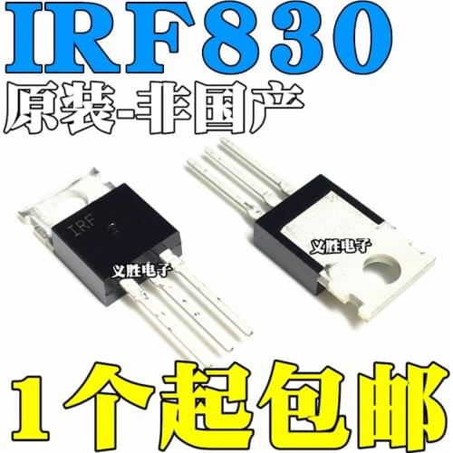 New and original IRF830 TO-220 IRF830PBF N Field effect tube 500V/4.5A MOS field effect into triode TO - 220