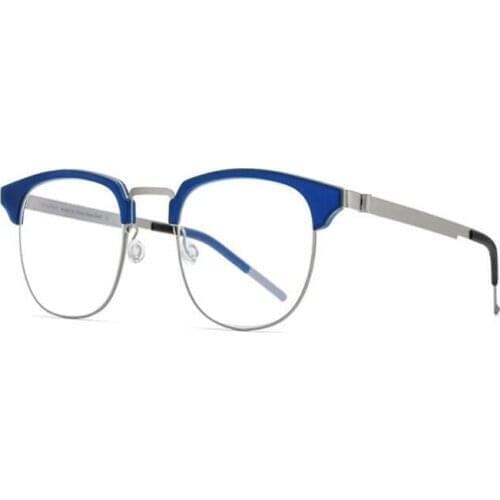 Alloy Acetate Optical Glasses Frame Unisex Prescription Eyewear Ultralight Clear Lens Vintage Goggle Myopia Readers Eyeglasses