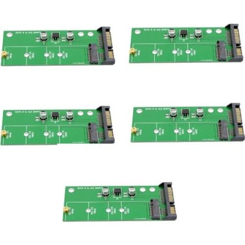 5pcs for NGFF ( M2 ) SSD to 2.5" SATA Adapter M.2 for NGFF SSD to SATA3 Convert Card Adapter Card