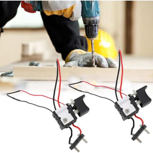 2pcs Power Tool Trigger Switch 7.2-24V 16A DC for Manual electric Drill Equipment Accessories