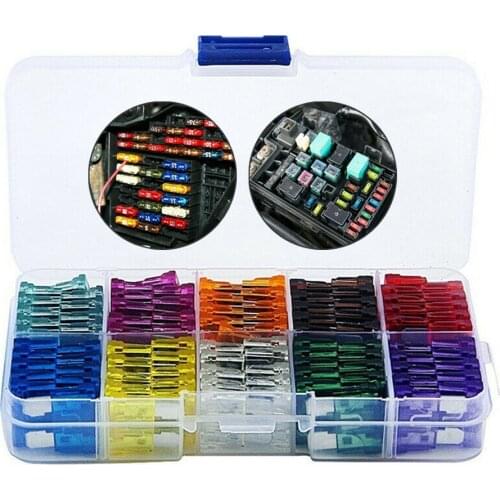 110 Pcs Fuse Car Blade Fuse 2-35 AMP Insurance Mixed Assortment Fuse Small Standard Size Auto Truck Automotive Fuse