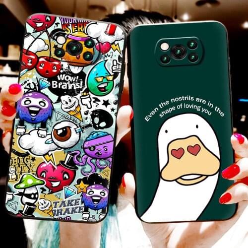 Shockproof Soft Case Phone Case For Xiaomi Poco X3 NFC/X3 Pro Fashion Design Cover Anti-dust For Man