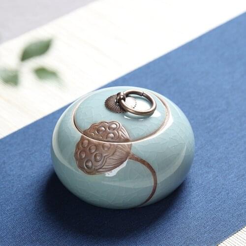Teaware Storage Tank Teapots Stoneware Canned Chinese Porcelain Ceramic Kung Fu Tea Pu'er Candy Coffee Canister For Home Travel